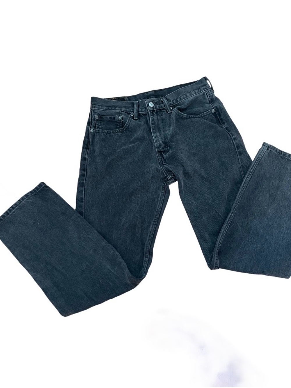 Relaxed Fit Men's Black Denim Jeans